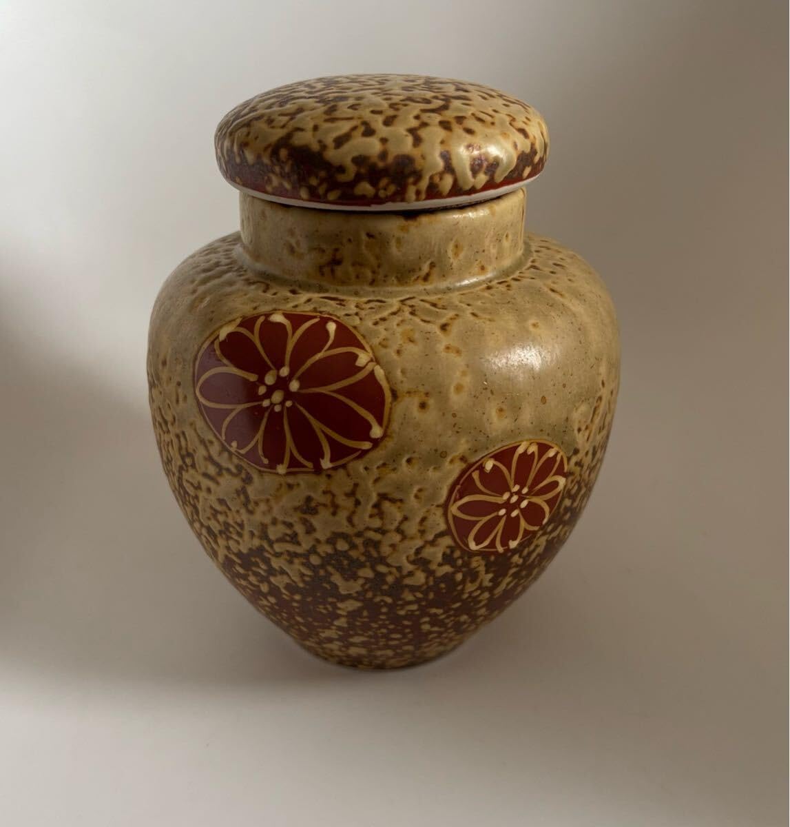 茶壺 茶道具 茶入 伊羅保焼 菊花 蓋付茶器揃 金花詰/幸洋